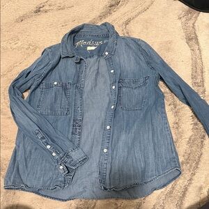 Madewell Light Blue Denim Button-Up